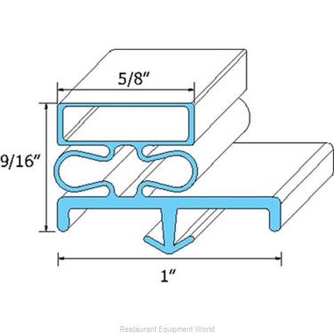 All Points 74-1188 Refrigerator, Door Gasket