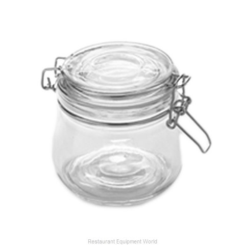 American Metalcraft HMJ4 Storage Jar / Ingredient Canister, Glass (Magnified)