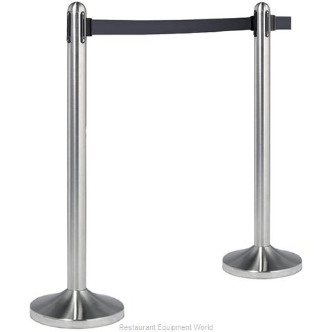 American Metalcraft RSRTBK Crowd Control Stanchion (Portable)