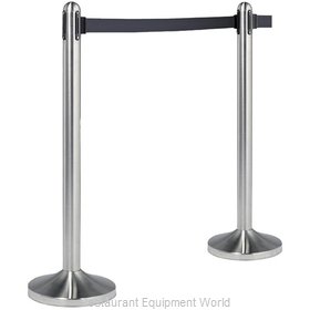 American Metalcraft RSRTBK Crowd Control Stanchion (Portable)