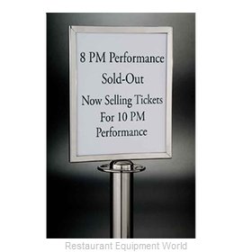 American Metalcraft RSSIGNLSPC Crowd Control Stanchion Accessories