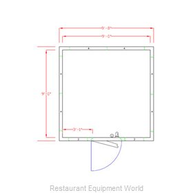 American Panel Corporation 10X10C-O Walk In Cooler, Modular, Remote