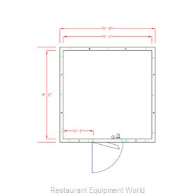 American Panel Corporation 10X10C-O Walk In Cooler, Modular, Remote