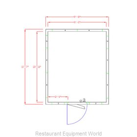 American Panel Corporation 10X12C-O Walk In Cooler, Modular, Remote