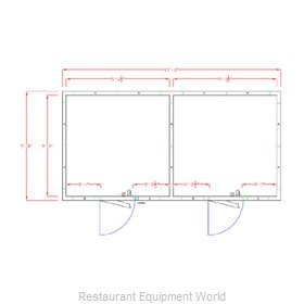 American Panel Corporation 10X20-I Walk In Combination Cooler Freezer, Self-Cont