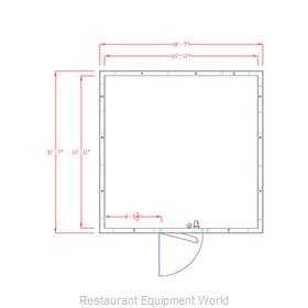 American Panel Corporation 12X12C-O Walk In Cooler, Modular, Remote