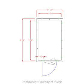 American Panel Corporation 6X10C-O Walk In Cooler, Modular, Remote