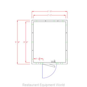 American Panel Corporation 8X10C-O Walk In Cooler, Modular, Remote