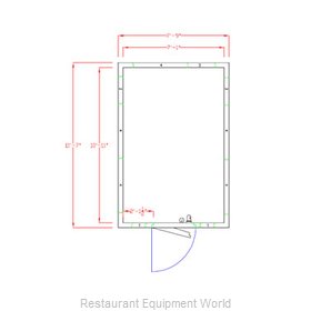 American Panel Corporation 8X12C-O Walk In Cooler, Modular, Remote