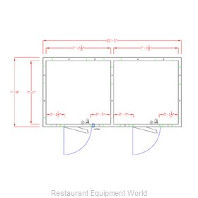 American Panel Corporation 8X16-O Walk In Cooler, Modular, Remote