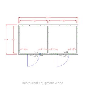 American Panel Corporation 8X16-O Walk In Cooler, Modular, Remote