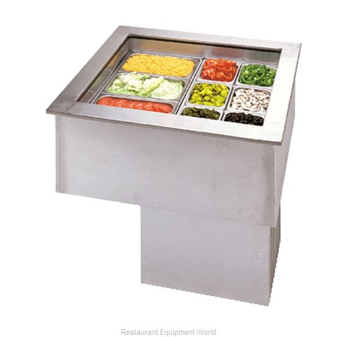 APW Wyott CW-3 Cold Food Well Unit, Drop-In, Refrigerated