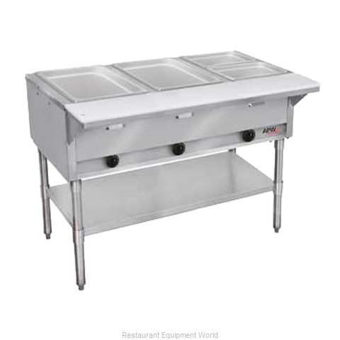 APW Wyott GST-2-NG Serving Counter Hot Food Steam Table Gas