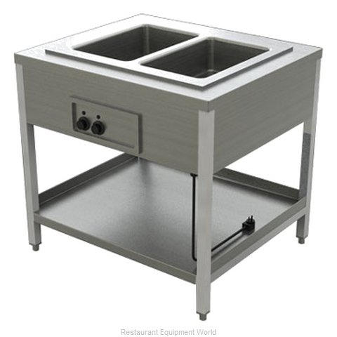 Alluserv AEHF3 Serving Counter Hot Food Steam Table Electric