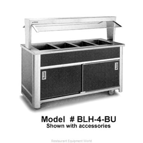 Atlas Metal BLH-5-BU Serving Counter, Hot Food Steam Table, Electric