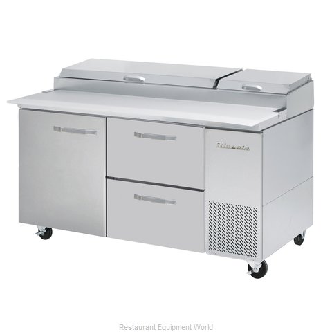 Blue Air Commercial Refrigeration BAPP67-D2R-HC Refrigerated Counter, Pizza Prep