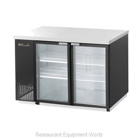 Blue Air Commercial Refrigeration BBB59-2SG-HC Back Bar Cabinet, Refrigerated