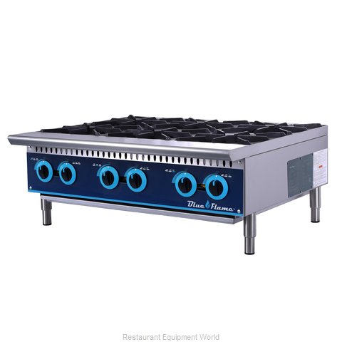 Blue Air Commercial Refrigeration BFHP-36-6 Hotplate, Countertop, Gas