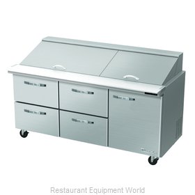 Blue Air Commercial Refrigeration BLMT72-D4LM-HC Refrigerated Counter, Mega Top