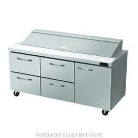 Blue Air Commercial Refrigeration BLPT72-D4LM-HC Refrigerated Counter, Sandwich