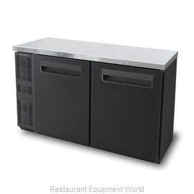 Blue Air Commercial Refrigeration BNB-60BT-HC Back Bar Cabinet, Refrigerated