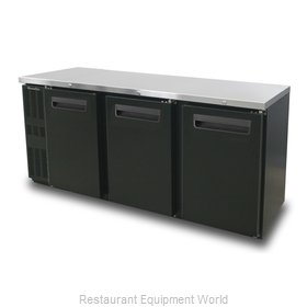 Blue Air Commercial Refrigeration BNB-72BT-HC Back Bar Cabinet, Refrigerated