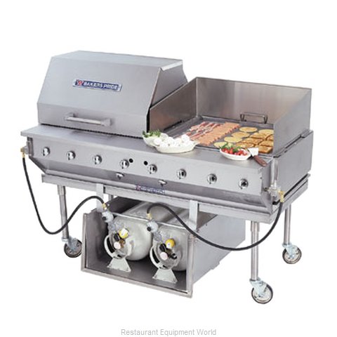 Bakers Pride CBBQ-60S-CP Charbroiler, Gas, Outdoor Grill