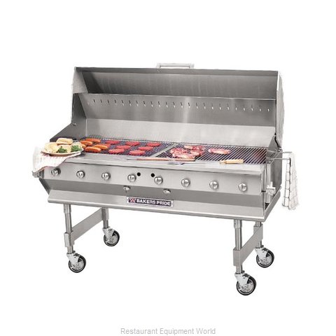 Bakers Pride CBBQ-60S Charbroiler, Gas, Outdoor Grill