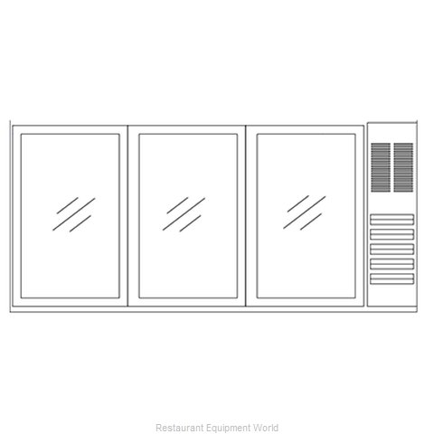 Beverage Air BB72GSYF-1-S27-PT Back Bar Cabinet, Refrigerated