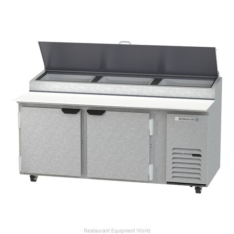 Beverage Air DP72HC Refrigerated Counter, Pizza Prep Table