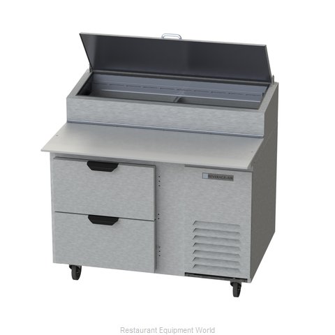 Beverage Air DPD46-2 Refrigerated Counter, Pizza Prep Table