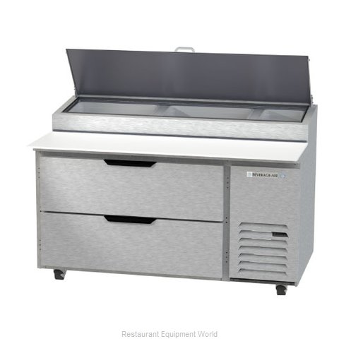 Beverage Air DPD60HC-2 Refrigerated Counter, Pizza Prep Table