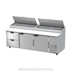 Beverage Air DPD93HC-2 Refrigerated Counter, Pizza Prep Table