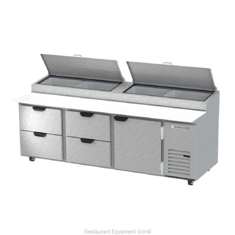 Beverage Air DPD93HC-4 Refrigerated Counter, Pizza Prep Table