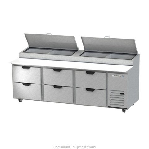 Beverage Air DPD93HC-6 Refrigerated Counter, Pizza Prep Table