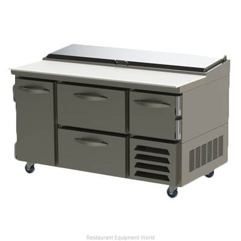 Beverage Air RRPD60-2 Refrigerated Counter, Pizza Prep Table