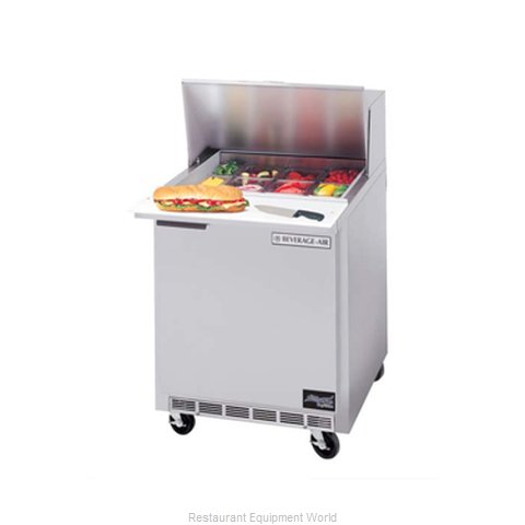 Beverage Air SPE27-12M-B Refrigerated Counter, Mega Top Sandwich / Salad Unit