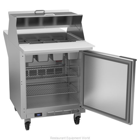 Beverage Air SPE27HC-12M-B-DS Refrigerated Counter, Mega Top Sandwich / Salad Un