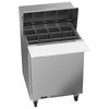 Encimera Refrigerada, Superficie Unidad para Emparedados
 <br><span class=fgrey12>(Beverage Air SPE27HC-12M-B Refrigerated Counter, Mega Top Sandwich / Salad Unit)</span>