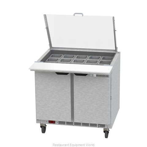 Beverage Air SPE36HC-15M-CL Refrigerated Counter, Mega Top Sandwich / Salad Unit (Magnified)