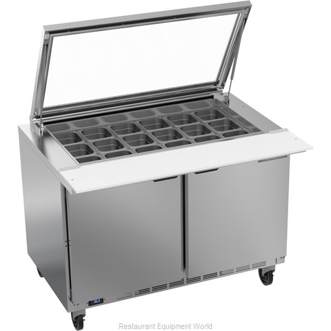Beverage Air SPE48HC-18M-STL Refrigerated Counter, Mega Top Sandwich / Salad Uni (Magnified)