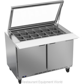 Beverage Air SPE48HC-18M-STL Refrigerated Counter, Mega Top Sandwich / Salad Uni