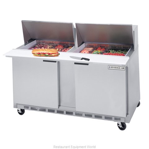 Beverage Air SPE60-12M Refrigerated Counter, Mega Top Sandwich / Salad Unit