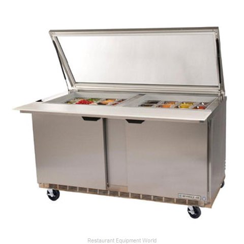 Beverage Air SPE60-24M-STL Refrigerated Counter, Mega Top Sandwich / Salad Unit