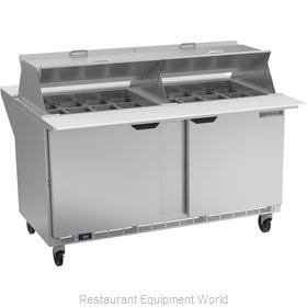 Beverage Air SPE60HC-24M-DS Refrigerated Counter, Mega Top Sandwich / Salad Unit