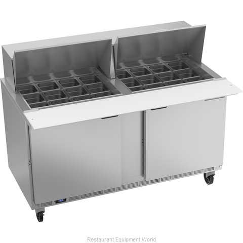 Beverage Air SPE60HC-24M Refrigerated Counter, Mega Top Sandwich / Salad Unit (Magnified)