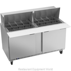 Beverage Air SPE60HC-24M Refrigerated Counter, Mega Top Sandwich / Salad Unit