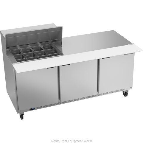 Beverage Air SPE72HC-12M Refrigerated Counter, Mega Top Sandwich / Salad Unit