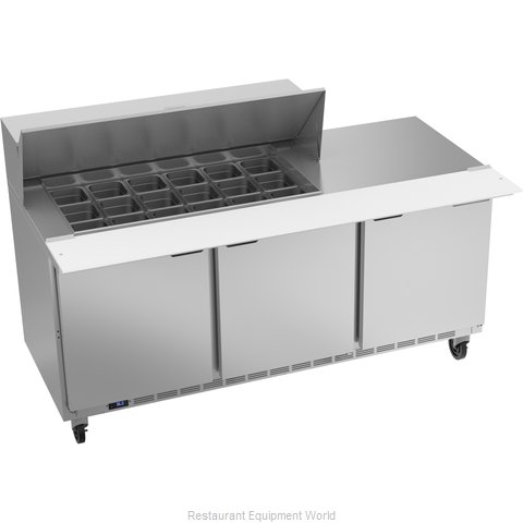 Beverage Air SPE72HC-18M Refrigerated Counter, Mega Top Sandwich / Salad Unit