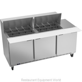Beverage Air SPE72HC-24M Refrigerated Counter, Mega Top Sandwich / Salad Unit